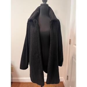 Kate & Sam Black Teddy/Sherpa Coat